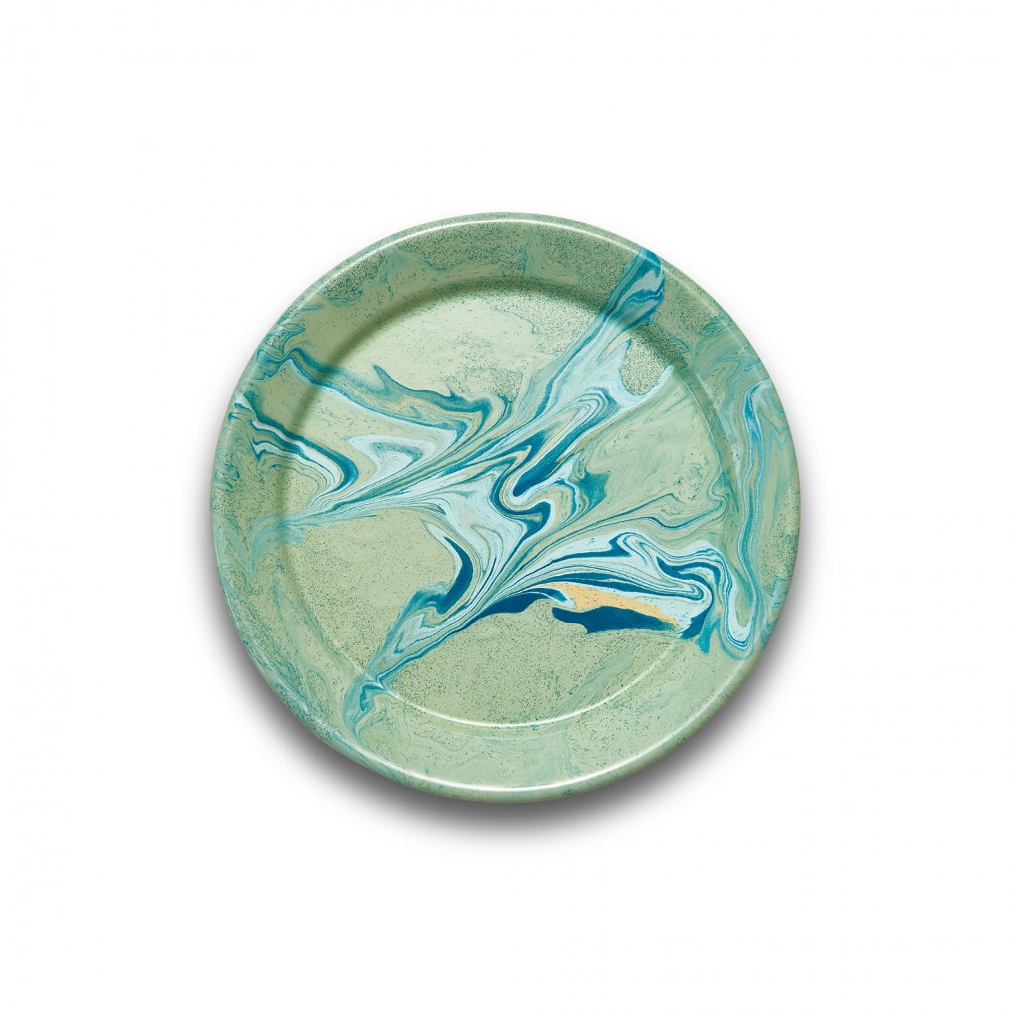 BORNN Multi Swirl Dinner Plate - Mint