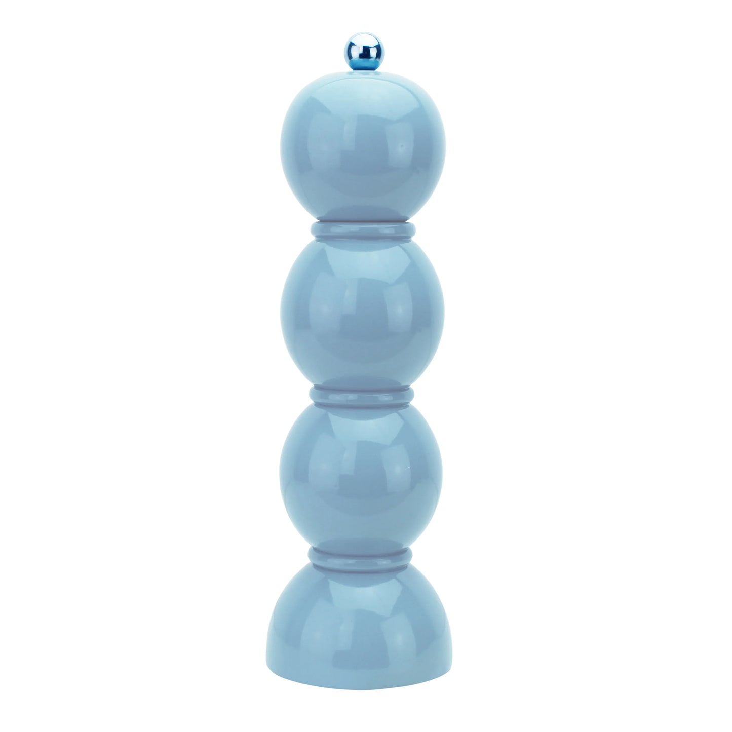 Periwinkle Lacquer Bobbin Salt or Pepper Mill