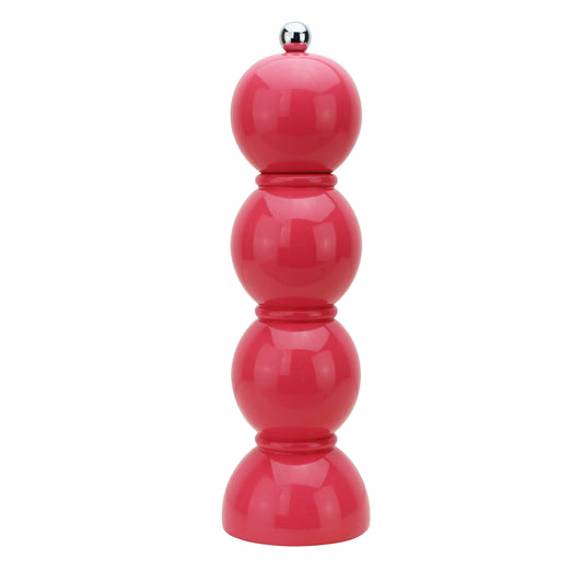 Watermelon Lacquer Bobbin Salt or Pepper Mill