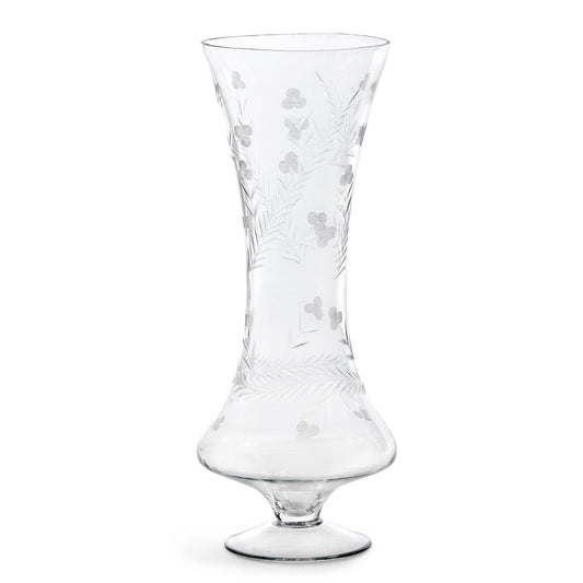 Park Hill Collection Zelda Etched Glass Vase - Large